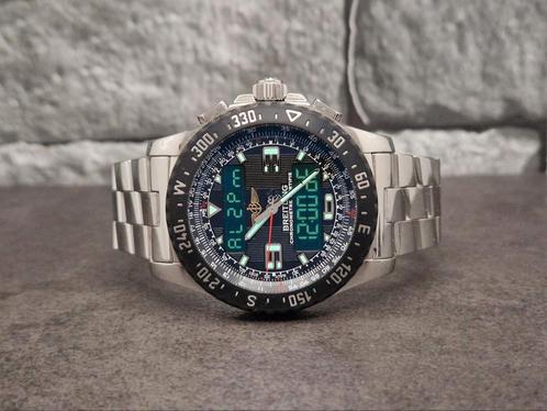 Breitling Airwolf Raven full set 2009, service 5-2025!, Sieraden, Tassen en Uiterlijk, Horloges | Heren, Zo goed als nieuw, Breitling