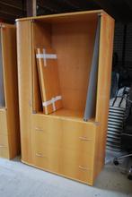 Kantoorkast, vitrinekast, archiefkast, Huis en Inrichting, Kasten | Roldeurkasten en Archiefkasten, Ophalen, Gebruikt, 100 tot 150 cm