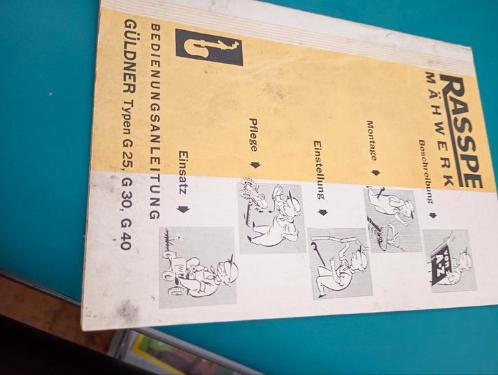 Guldner Rasspe Mäwerk Handleiding prijs n.o.t.k., Boeken, Catalogussen en Folders, Ophalen of Verzenden