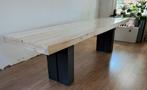 Steigerhouten eettafel 3.00 x 90 cm, Huis en Inrichting, Tafels | Eettafels, Ophalen, Gebruikt, 50 tot 100 cm, Vijf personen of meer