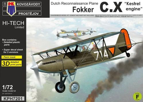 KP Fokker C.X Luchtvaartafdeeling Mei 1940 in Nederland 1/72, Hobby en Vrije tijd, Modelbouw | Vliegtuigen en Helikopters, Nieuw