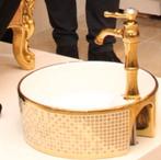 Wastafel met kraan, Ophalen of Verzenden, Gebruikt, Chroom, Wastafel