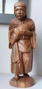 Moeder en kind Houtsnijwerk, Antiek en Kunst, Kunst | Beelden en Houtsnijwerken, Ophalen of Verzenden