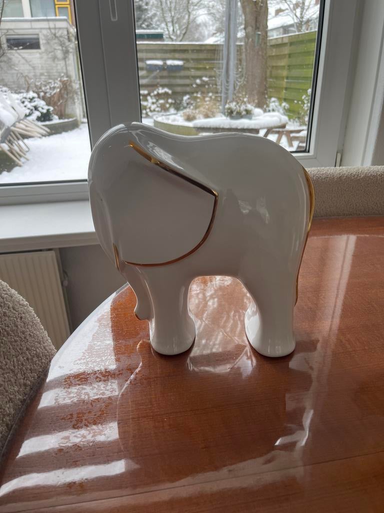 Vintage Porseleinen Olifant Collectie, Antiek en Kunst, Antiek | Porselein, Ophalen of Verzenden