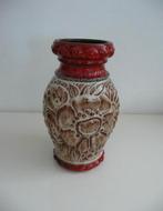Scheurich West Germany vaas keramiek rood bloem 287-25 lava, Antiek en Kunst, Ophalen of Verzenden