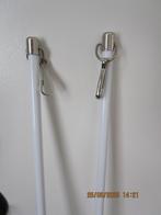 2 aluminium trekstangen voor gordijnen, Ophalen, Nieuw, Wit, 100 tot 150 cm