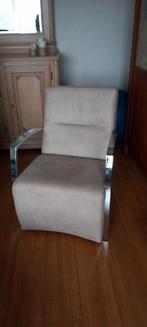 Witte stoel, kunstleer, Huis en Inrichting, Fauteuils, Ophalen, Zo goed als nieuw