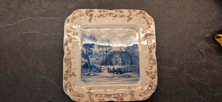antieke faience schaal van Sarreguemines, Antiek en Kunst, Antiek | Wandborden en Tegels, Ophalen