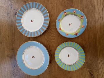 Pip Studio Floral Borden Set met Gouden Rand beschikbaar voor biedingen