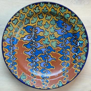 Plateelbakkerij Zuid Holland bord schaal Leen Muller beschikbaar voor biedingen