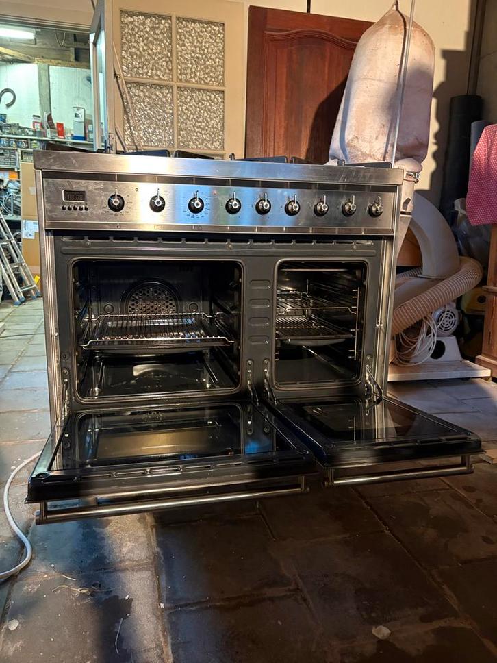 Smeg Gasfornuis 6-pits Dubbele Oven - 90cm, Witgoed en Apparatuur, Ovens, Gebruikt, Vrijstaand, Oven, 60 cm of meer, Ophalen