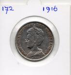 WILHELMINA GULDEN 1916  ZILVER, Postzegels en Munten, Munten | Nederland, 1 gulden, Zilver, Ophalen of Verzenden, Koningin Wilhelmina