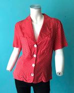 Apart blouse rood met witte polka dot maat 38, Maat 38/40 (M), Verzenden, Zo goed als nieuw, Rood