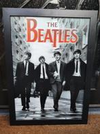 Beatles poster incl. lijst 54 x 74 cm 3D hologram effect, Ophalen, A1 t/m A3, Muziek, Met lijst
