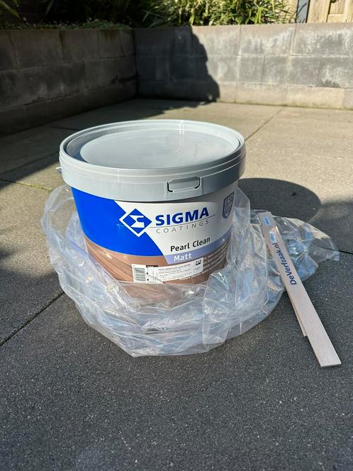 Nieuw! 10L Sigma pearl clean matt, Doe-het-zelf en Verbouw, Verf, Beits en Lak, Nieuw, Verf, 10 tot 15 liter, Overige kleuren