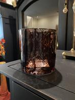 Windlicht slangenprint 4 maten waxinelicht snake slang VdlM, Overige materialen, Bruin, Nieuw, Ophalen of Verzenden