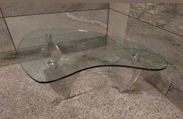 Vintage Flipper glass coffee table by Matthew Hilton 1987s