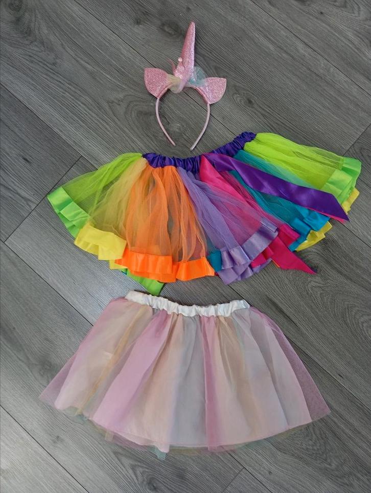 Eenhoorn verkleed setje, Kinderen en Baby's, Carnavalskleding en Verkleedspullen, Zo goed als nieuw, Meisje, 104 of kleiner, Ophalen of Verzenden