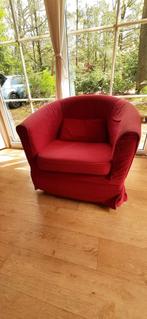 Fauteuil met/zonder hoes rood, Gebruikt, Ophalen