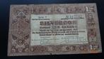 1 Gld ziverbon 1938 1 letter, Ophalen of Verzenden, 1 gulden, Los biljet