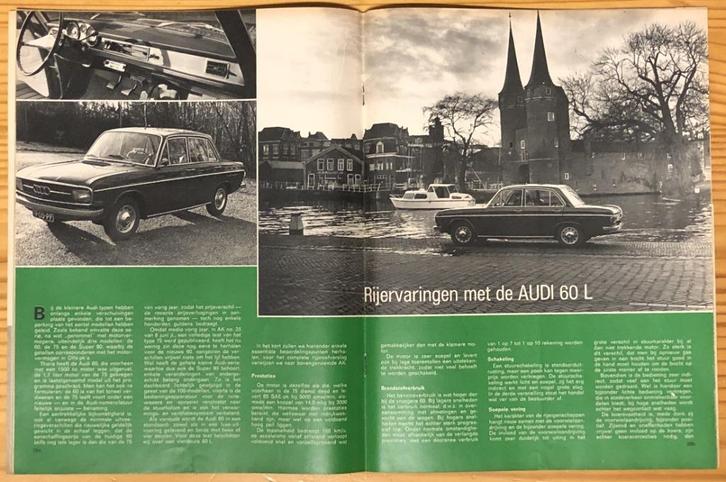 Audi 60 en Super 90 ( F103 ) testen in Autokampioen, Boeken, Auto's | Folders en Tijdschriften, Gelezen, Audi, Ophalen of Verzenden