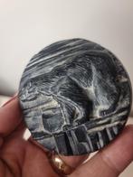 Vintage Wolf Canada ijsbeer ronde sculptuur, Antiek en Kunst, Ophalen of Verzenden