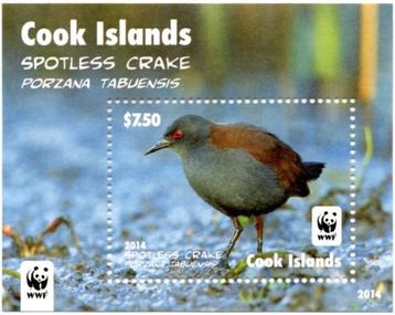 2014 Cook Eilanden  Fauna Vogels Porseleinhoen wnf beschikbaar voor biedingen