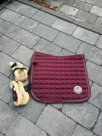 Dekje + peeskappen in de kleur bordeaux rood, maat cob, Dieren en Toebehoren, Paarden en Pony's | Dekens en Dekjes, Ophalen of Verzenden