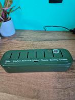 Groen emaille geldkistje., Antiek en Kunst, Antiek | Emaille, Ophalen of Verzenden