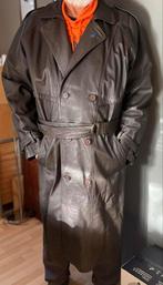 Lether look Trenchcoat -bruin - Maat L/XL, Kleding | Heren, Ophalen of Verzenden, Gedragen, Maat 52/54 (L), Bruin