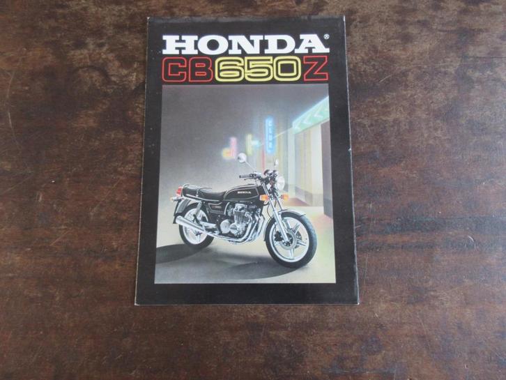 Honda CB650 CB650Z folder brochure, Motoren, Handleidingen en Instructieboekjes, Honda, Ophalen of Verzenden