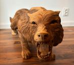Suar-houten lopende wolf XL +/- 100cm lang +/- 35cm hoog, Ophalen