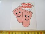 sticker strip blote voeten wij willen RENATA jeugdschoenen, Verzamelen, Ophalen, Zo goed als nieuw