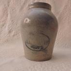 Voorraad pot blauw grijs aardewerk bleekpoeder 1920/1940, Antiek en Kunst, Ophalen of Verzenden