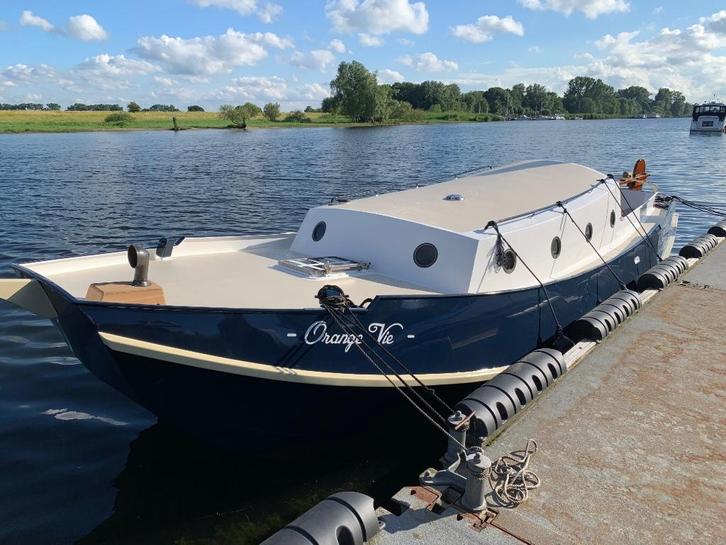 Comfortabele platbodem, Watersport en Boten, Platbodems, Gebruikt, 9 tot 12 meter, Staal, Diesel, Ophalen