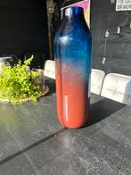 Vaas - Blauw/bruin Glas, Blauw, Nieuw, Ophalen of Verzenden, Glas