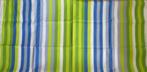 Nieuwe lap stof met groene en blauwe strepen Ikea 2008, Hobby en Vrije tijd, Stoffen en Lappen, Nieuw, Groen, 30 tot 120 cm, 30 tot 200 cm