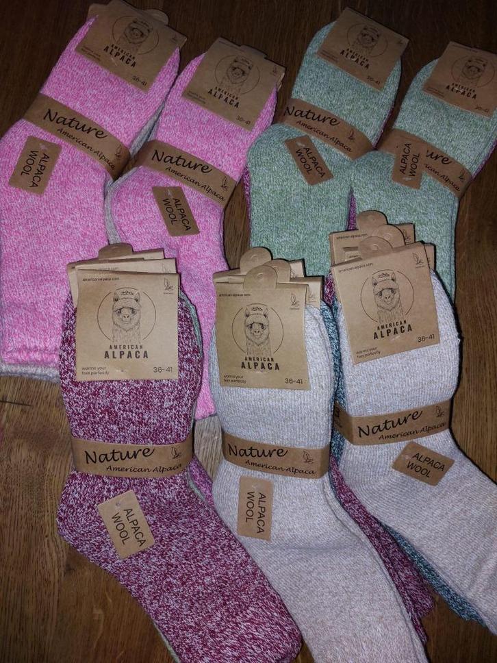 Alpaca sokken te koop, Hobby en Vrije tijd, Spinnewielen en Spinnen, Nieuw, Overige typen, Ophalen of Verzenden