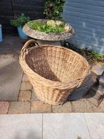 Grote antieke rieten wasmand, Ophalen, Heikant 21 Kaatsheuvel, Gebruikt, Mand