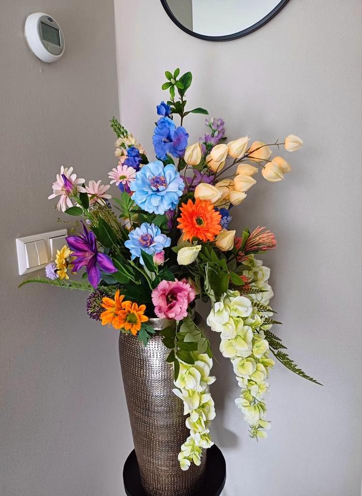 Prachtig Zijden Bloemstuk - Hoge Kwaliteit, Huis en Inrichting, Woonaccessoires | Kunstplanten en Kunstbloemen, Nieuw, Ophalen of Verzenden