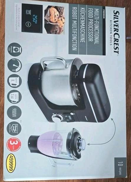 Silvercrest Keukenmachine Multifunctioneel nieuw in doos, Witgoed en Apparatuur, Keukenmixers, Nieuw, 3 tot 4 liter, 3 snelheden of meer