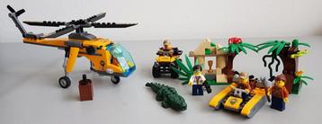 Lego City Jungle vrachthelikopter 60158 en Starter Set 60157 beschikbaar voor biedingen