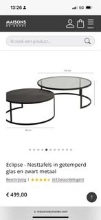 Salontafel 2 delig, Huis en Inrichting, Ophalen, Zo goed als nieuw, 100 tot 150 cm, Minder dan 50 cm