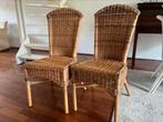 2 rotan stoelen, Ophalen, Gebruikt, Twee, Bruin