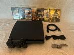 Sony Playstation 3 Slim 320GB + Games en Controller, Spelcomputers en Games, Spelcomputers | Sony PlayStation 3, Gebruikt, 320 GB