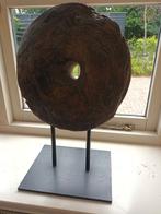 Oud houten wiel op standaard,SUPER!!!, Ophalen