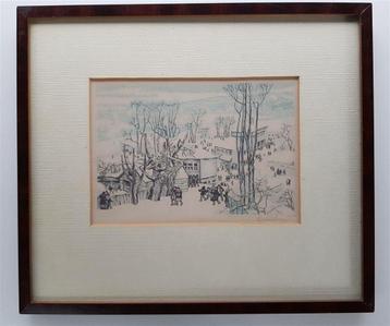 Yury Kriklovensky, kleuren houtdruk, beschikbaar voor biedingen