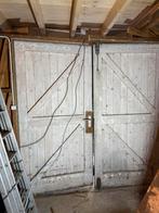 2 garagedeuren gratis afhalen, Doe-het-zelf en Verbouw, Gebruikt, Garagedeur, Ophalen of Verzenden, Hout