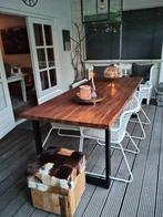 Eetkamertafel, Gebruikt, Teakhout, 200 cm of meer, Vijf personen of meer