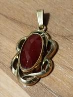 Vintage jaren 60 Amerik K&L pendant facet geslepen carneool, Sieraden, Tassen en Uiterlijk, Antieke sieraden, Ophalen of Verzenden